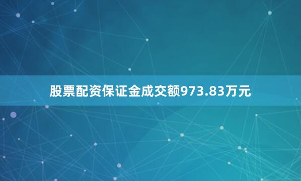 股票配资保证金成交额973.83万元