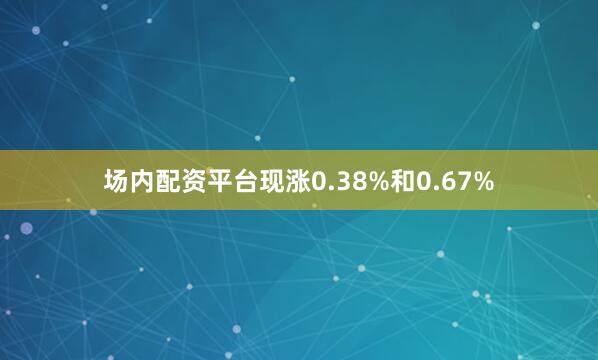 场内配资平台现涨0.38%和0.67%
