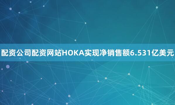 配资公司配资网站HOKA实现净销售额6.531亿美元